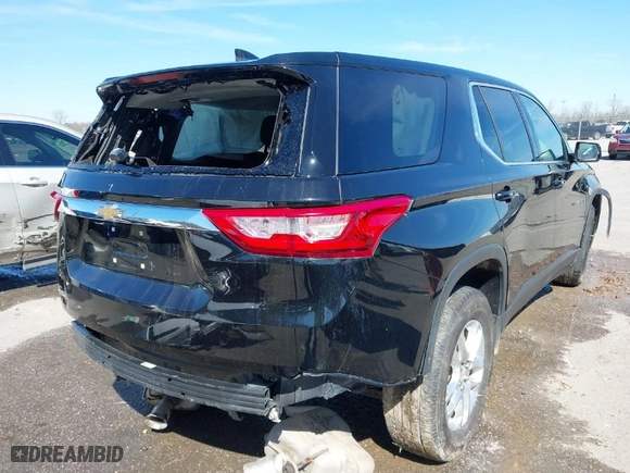 2019 Chevrolet Traverse LS with VIN 1GNERFKW5KJ283466, listed as a IAAI auction lot 41695373 with 109,401 mi miles. Bid and sale history available at carsss.com. Image 4.