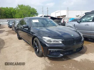 2017 BMW 7 Series 750i with VIN WBA7F0C55HGM21460, listed as a IAAI auction lot 41934198 with 58,206 mi miles. Bid and sale history available at carsss.com. Image 1.
