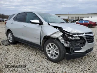 2022 Chevrolet Equinox LT with VIN 3GNAXKEV5NL182666, listed as a Copart auction lot 45246295 with 66,177 mi miles and Salvage Title. Bid and sale history available at DreamBid. Image 4.