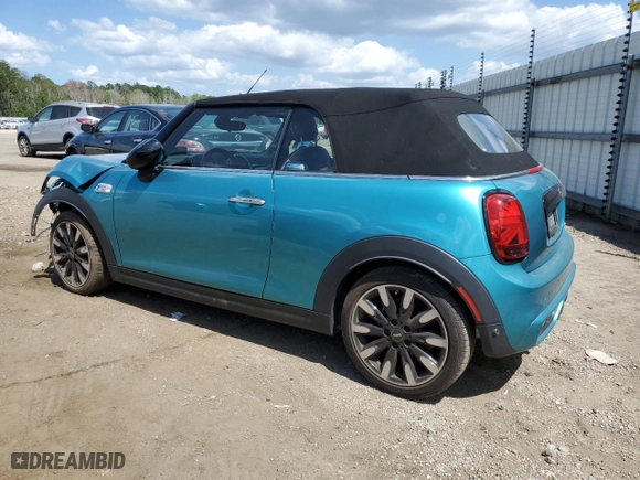 2021 MINI Convertible Cooper S with VIN WMWWJ5C04M3N25449, listed as a Copart auction lot 58513404 with NaN miles and Salvage Title. Bid and sale history available at carsss.com. Image 2.