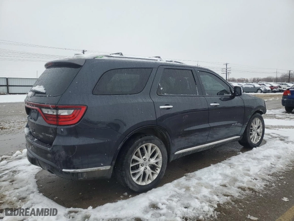2015 Dodge Durango Citadel with VIN 1C4RDJEG9FC811035, listed as a Copart auction lot 43643325 with 118,507 mi miles and Salvage Title. Bid and sale history available at carsss.com. Image 3.