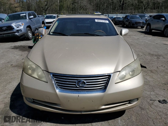 2007 Lexus ES 350 with VIN JTHBJ46G572102506, listed as a Copart auction lot 50373145 with 192,705 mi miles and Non Repairable. Bid and sale history available at carsss.com. Image 5.