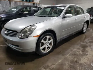 2004 Infiniti G35 w/Leather with VIN JNKCV51FX4M703276, listed as a Copart auction lot 76918474 with 87,284 mi miles and Salvage Title. Bid and sale history available at DreamBid. Image 1.