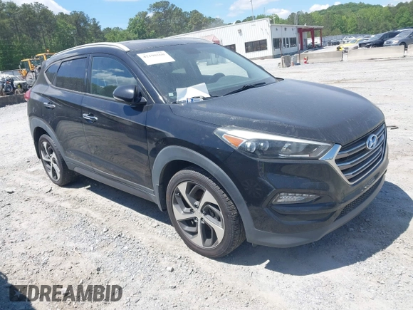 2016 Hyundai Tucson Limited with VIN KM8J33A2XGU195973, listed as a IAAI auction lot 42198560 with 111,181 mi miles. Bid and sale history available at carsss.com. Image 1.