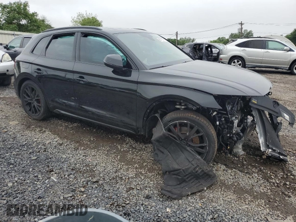 2025 Audi SQ5 Premium Plus with VIN WA1B4AFYXS2032116, listed as a Copart auction lot 60176795 with Not provided miles and Salvage title. Bid and sale history available at DreamBid. Image 4.