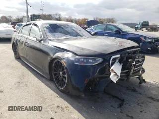 2022 Mercedes-Benz S 580 z VIN W1K6G7GB9NA110154, wystawiony jako Copart lot #66277042 z przebiegiem Nie podano mil oraz . Historia ofert i sprzedaży dostępna na DreamBid. Obrazek 1.
