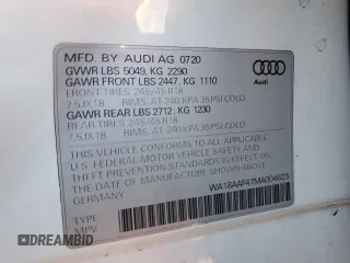 2021 Audi A4 allroad Premium Plus with VIN WA18AAF47MA004623, listed as a Copart auction lot 77739363 with 50,412 mi miles. Bid and sale history available at carsss.com. Image 12.