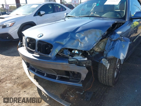 2001 BMW 3 Series 330Ci with VIN WBABS53421JU80078, listed as a IAAI auction lot 41910622 with 101,869 mi miles. Bid and sale history available at carsss.com. Image 6.
