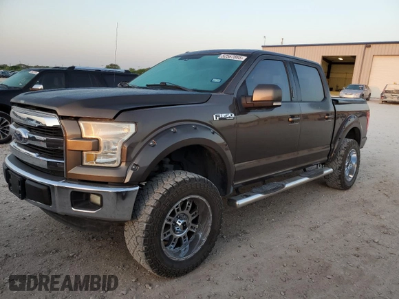 2015 Ford F-150 XL with VIN 1FTEW1CF5FKE08517, listed as a Copart auction lot 52567865 with 99,904 mi miles and Salvage title. Bid and sale history available at DreamBid. Image 1.