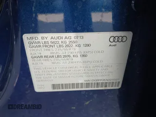 2014 Audi Q5 Premium Plus with VIN WA1DGBFP0EA023321, listed as a IAAI auction lot 41429754 with 90,025 mi miles. Bid and sale history available at carsss.com. Image 9.