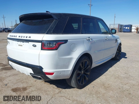 2021 Land Rover Range Rover Sport HST with VIN SALWS2RUXMA749869, listed as a IAAI auction lot 41315473 with 91,623 mi miles. Bid and sale history available at carsss.com. Image 4.