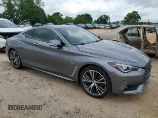 2018 Infiniti Q60 Luxe with VIN JN1CV7EK9JM200535, listed as a Copart auction lot 54583145 with 44,048 mi miles and Salvage Title. Bid and sale history available at carsss.com. Image 4.