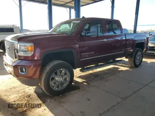 2015 GMC Sierra 2500HD Denali z VIN 1GT120E83FF114643, wystawiony jako Copart lot #57632835 z przebiegiem 166 561 mil mil oraz Szkoda całkowita • Salvage title. Historia ofert i sprzedaży dostępna na DreamBid. Obrazek 1.