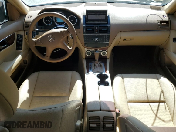 2008 Mercedes-Benz C 300 Sport with VIN WDDGF54X08F080142, listed as a Copart auction lot 62590415 with 55,448 mi miles and Salvage title. Bid and sale history available at DreamBid. Image 8.