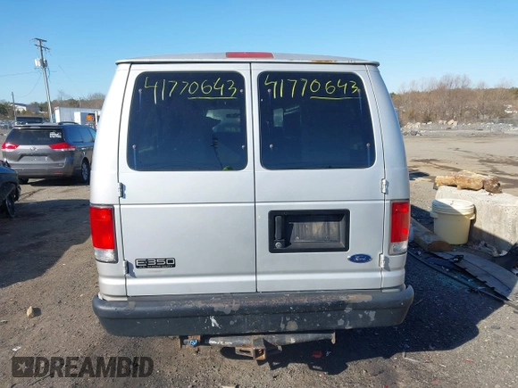 2001 Ford Econoline Passenger XL with VIN 1FBSS31L81HA60287, listed as a IAAI auction lot 41770643 with 228,797 mi miles and . Bid and sale history available at DreamBid. Image 16.