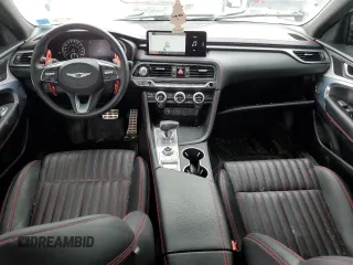 2023 Genesis G70 3.3T with VIN KMTG54TE5PU122081, listed as a Copart auction lot 45545305 with 17,674 mi miles and Salvage Title. Bid and sale history available at DreamBid. Image 8.