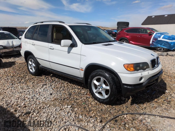 2002 BMW X5 3.0i with VIN 5UXFA53552LP32958, listed as a Copart auction lot 48725735 with 293,202 mi miles and Salvage Title. Bid and sale history available at carsss.com. Image 4.