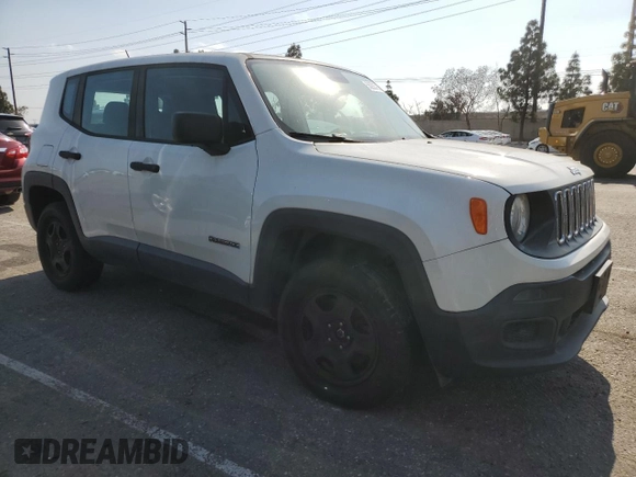 2017 Jeep Renegade Sport with VIN ZACCJBAB4HPE69958, listed as a Copart auction lot 55255765 with 176,239 mi miles and Clean Title. Bid and sale history available at carsss.com. Image 4.
