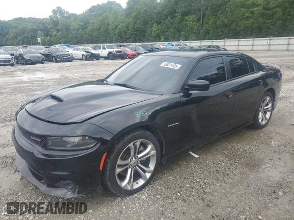 2022 Dodge Charger R/T with VIN 2C3CDXCT2NH232140, listed as a Copart auction lot 56531405 with 47,950 mi miles and Salvage title. Bid and sale history available at DreamBid. Image 1.