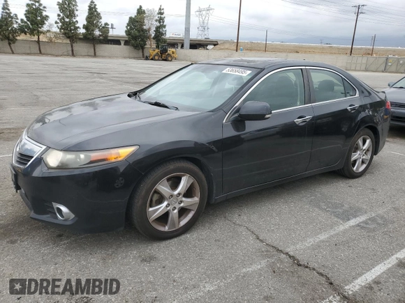 2012 Acura TSX Tech Pkg with VIN JH4CU2F68CC004128, listed as a Copart auction lot 53658495 with 161,851 mi miles and Salvage Title. Bid and sale history available at carsss.com. Image 1.