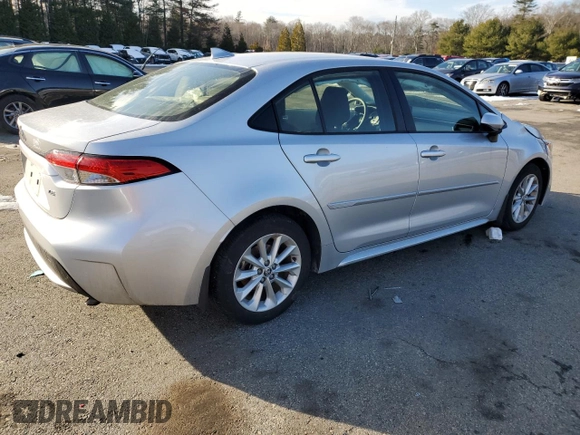 2022 Toyota Corolla LE with VIN JTDVPMAE4N3033396, listed as a Copart auction lot 42368705 with 44,637 mi miles and Salvage Title. Bid and sale history available at carsss.com. Image 3.