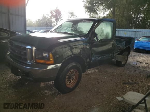 2000 Ford Super Duty F-250 XL with VIN 1FTNF20L8YEA47432, listed as a Copart auction lot 86127524 with 186,938 mi miles and Salvage Title. Bid and sale history available at carsss.com. Image 1.