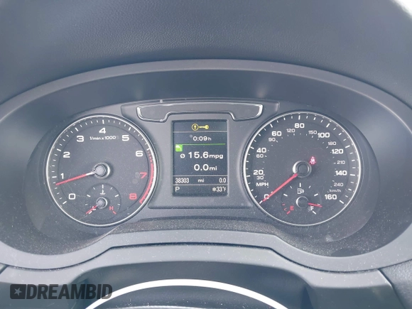 2016 Audi Q3 Premium Plus with VIN WA1EFCFS9GR018740, listed as a IAAI auction lot 41564117 with 38,303 mi miles. Bid and sale history available at carsss.com. Image 7.