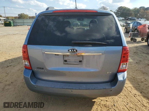 2011 Kia Sedona EX with VIN KNDMH4C73B6377321, listed as a Copart auction lot 77961974 with 188,480 mi miles and Salvage Title. Bid and sale history available at DreamBid. Image 6.