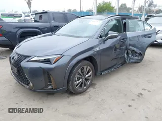 2023 Lexus UX 250h F Sport z VIN JTHB6JBH9P2132431, wystawiony jako IAAI lot #42137625 z przebiegiem 15 923 mil mil oraz . Historia ofert i sprzedaży dostępna na DreamBid. Obrazek 2.