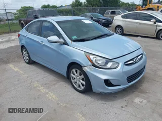 2013 Hyundai Accent GLS with VIN KMHCT4AE0DU516603, listed as a IAAI auction lot 42405841 with 90,985 mi miles and . Bid and sale history available at DreamBid. Image 1.