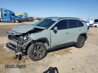 2022 Toyota RAV4 Hybrid XLE Premium with VIN 4T3B6RFV8NU102695, listed as a Copart auction lot 49876815 with 35,614 mi miles and Salvage title. Bid and sale history available at DreamBid. Image 1.