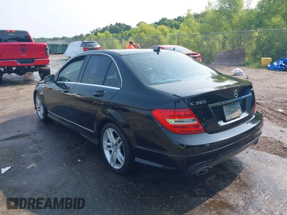 2012 Mercedes-Benz C 300 Sport with VIN WDDGF8BB6CR207945, listed as a IAAI auction lot 42394613 with 232,233 mi miles and . Bid and sale history available at DreamBid. Image 3.
