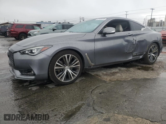 2018 Infiniti Q60 Luxe with VIN JN1EV7EK3JM342842, listed as a Copart auction lot 42405535 with 68,297 mi miles and Salvage Title. Bid and sale history available at DreamBid. Image 1.
