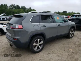 2021 Jeep Cherokee Limited with VIN 1C4PJMDX5MD105237, listed as a Copart auction lot 61389155 with 55,173 mi miles and Salvage title. Bid and sale history available at DreamBid. Image 3.