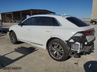 2021 Audi Q8 Prestige with VIN WA1FVAF17MD006212, listed as a Copart auction lot 46229225 with 57,061 mi miles and Salvage Title. Bid and sale history available at carsss.com. Image 2.
