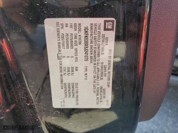 2008 GMC Yukon Denali with VIN 1GKFK638X8J241079, listed as a Copart auction lot 68367144 with 157,260 mi miles and Salvage Title. Bid and sale history available at carsss.com. Image 13.
