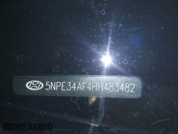 2017 Hyundai Sonata Sport with VIN 5NPE34AF4HH483482, listed as a IAAI auction lot 42042834 with 82,340 mi miles. Bid and sale history available at carsss.com. Image 17.