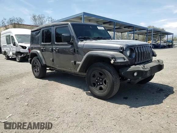 2018 Jeep Wrangler Unlimited Sport z VIN 1C4HJXDG3JW281306, wystawiony jako Copart lot #55326295 z przebiegiem 106 629 mil mil oraz Szkoda całkowita • Salvage title. Historia ofert i sprzedaży dostępna na DreamBid. Obrazek 13.