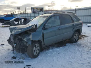 2009 Kia Sportage LX with VIN KNDJF723797575137, listed as a Copart auction lot 87685665 with 141,500 mi miles and Salvage Title. Bid and sale history available at carsss.com. Image 1.