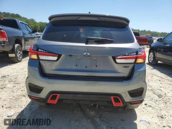 2020 Mitsubishi Outlander ES with VIN JA4AP3AU2LU030692, listed as a Copart auction lot 57047345 with 78,396 mi miles and Salvage title. Bid and sale history available at DreamBid. Image 6.