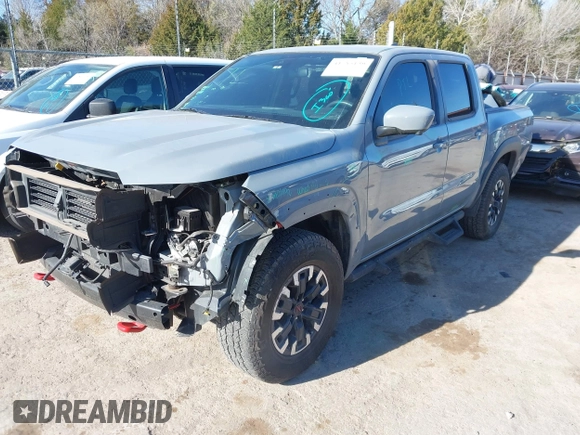 2023 Nissan Frontier Pro-4X with VIN 1N6ED1EK7PN670665, listed as a IAAI auction lot 41785130 with 21,561 mi miles and . Bid and sale history available at DreamBid. Image 2.