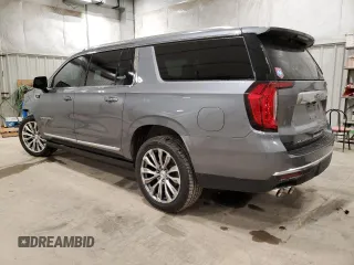 2022 GMC Yukon XL Denali with VIN 1GKS2JKL2NR231022, listed as a Copart auction lot 45096335 with 0 mi miles and Salvage Title. Bid and sale history available at carsss.com. Image 2.