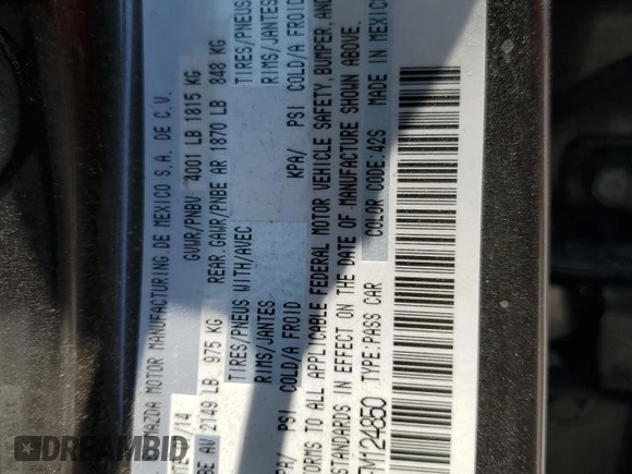 2015 Mazda 3 i Sport z VIN 3MZBM1K77FM124850, wystawiony jako Copart lot #64770645 z przebiegiem 91 485 mil mil oraz Szkoda całkowita • Salvage title. Historia ofert i sprzedaży dostępna na DreamBid. Obrazek 12.
