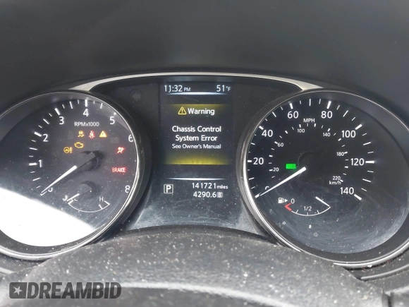 2016 Nissan Rogue SV with VIN KNMAT2MV6GP665869, listed as a IAAI auction lot 41800334 with 141,721 mi miles. Bid and sale history available at carsss.com. Image 7.