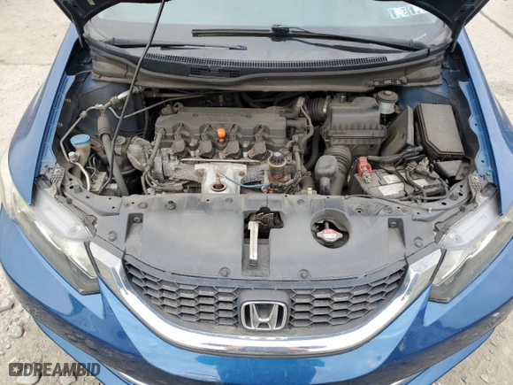 2013 Honda Civic Sdn LX with VIN 2HGFB2F54DH552705, listed as a Copart auction lot 53898565 with 0 mi miles and Clean Title. Bid and sale history available at carsss.com. Image 11.