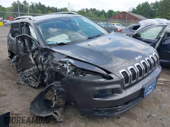 2018 Jeep Cherokee Latitude Plus with VIN 1C4PJMLB8JD502555, listed as a IAAI auction lot 42481887 with 124,437 mi miles and . Bid and sale history available at DreamBid. Image 1.