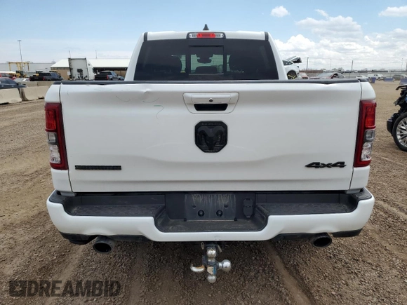 2020 Ram 1500 Lone Star with VIN 1C6SRFFT8LN301875, listed as a Copart auction lot 53752555 with 64,870 mi miles and Salvage title. Bid and sale history available at DreamBid. Image 6.