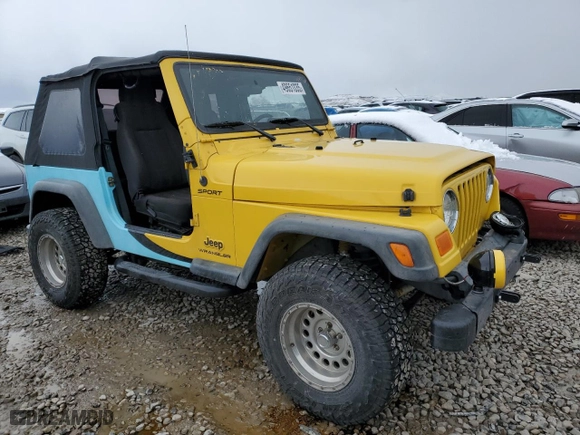 2004 Jeep Wrangler Sport with VIN 1J4FA49S34P707121, listed as a Copart auction lot 49651035 with 184,020 mi miles and Clean Title. Bid and sale history available at carsss.com. Image 4.