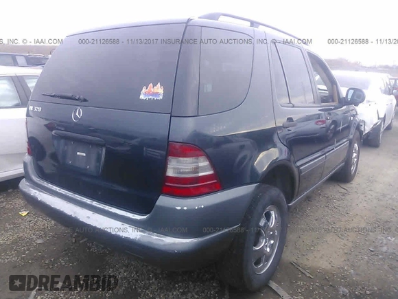 1999 Mercedes-Benz M 320/430/500 with VIN 4JGAB54E5XA124430, listed as a IAAI auction lot 41707727 with 176,293 mi miles and . Bid and sale history available at DreamBid. Image 4.