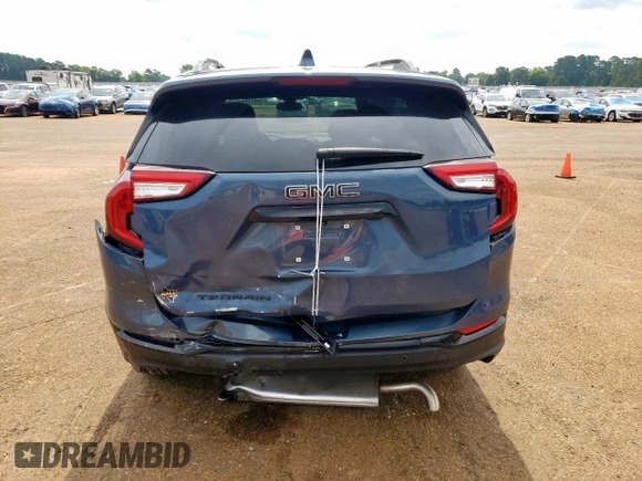 2024 GMC Terrain SLE with VIN 3GKALMEG1RL209213, listed as a Copart auction lot 59177245 with 10,385 mi miles and Salvage title. Bid and sale history available at DreamBid. Image 6.